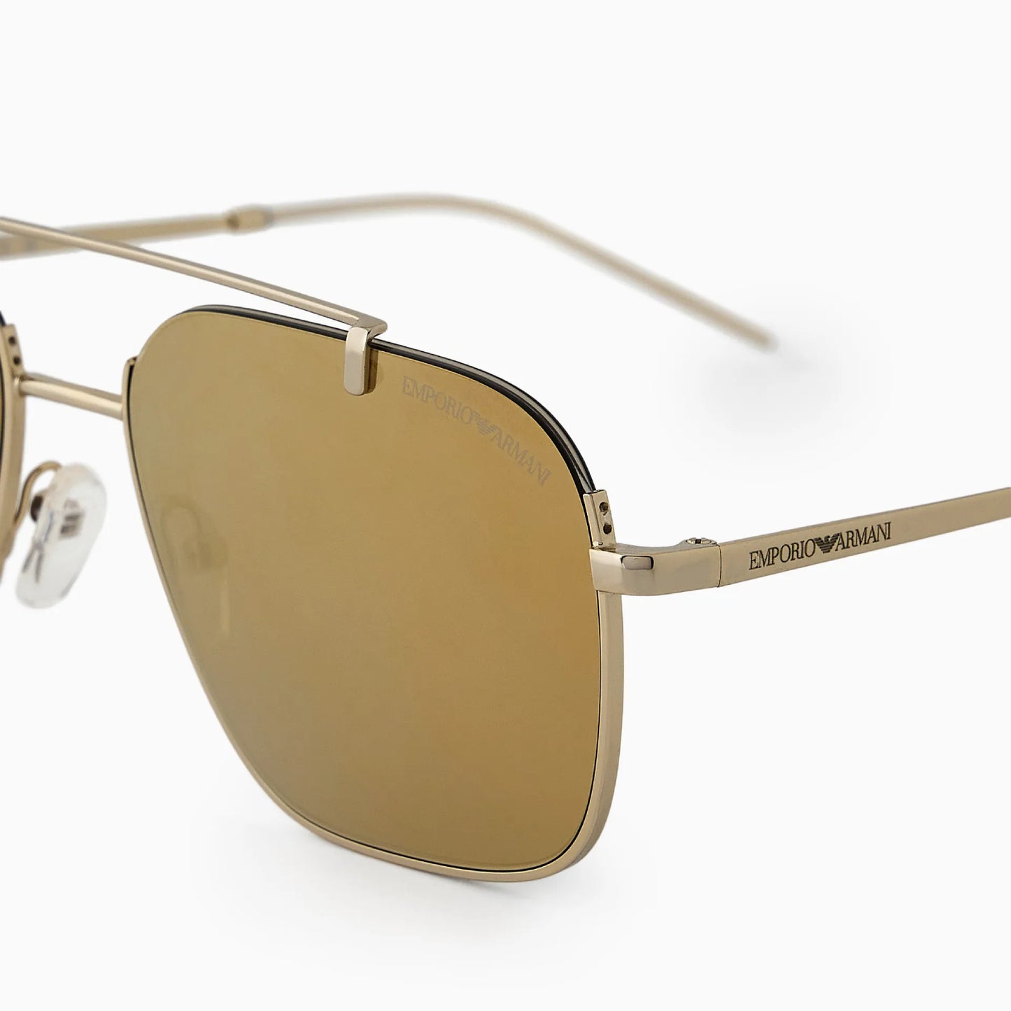 Emporio Armani Men's EA2145 Rectangle Mirrored Sunglasses