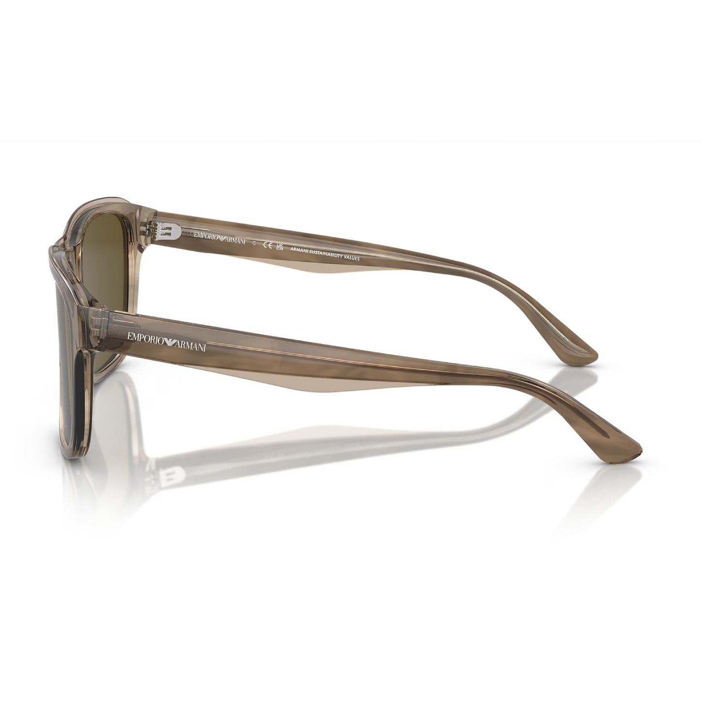 Emporio Armani Men's EA4208 Square Solid Color Sunglasses