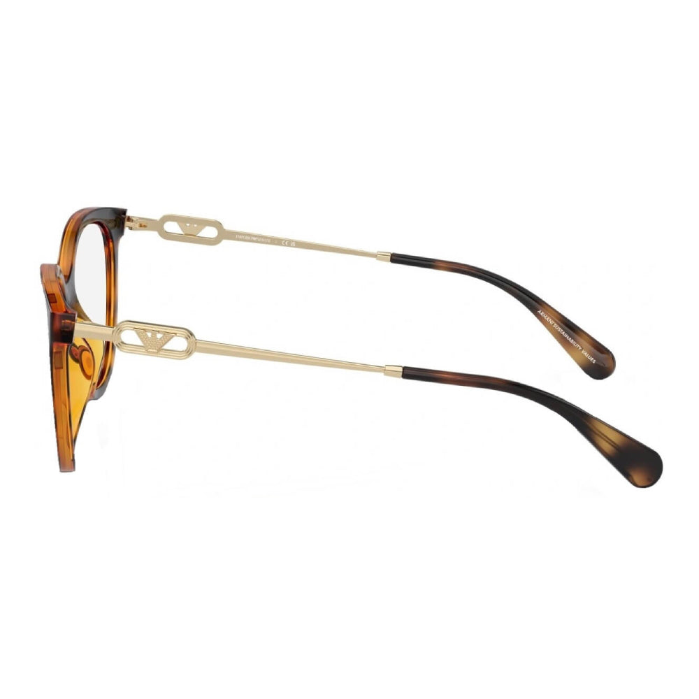 Emporio Armani Women's EA4213U Cat Eye Clip-On Sunglasses - Shiny Havana