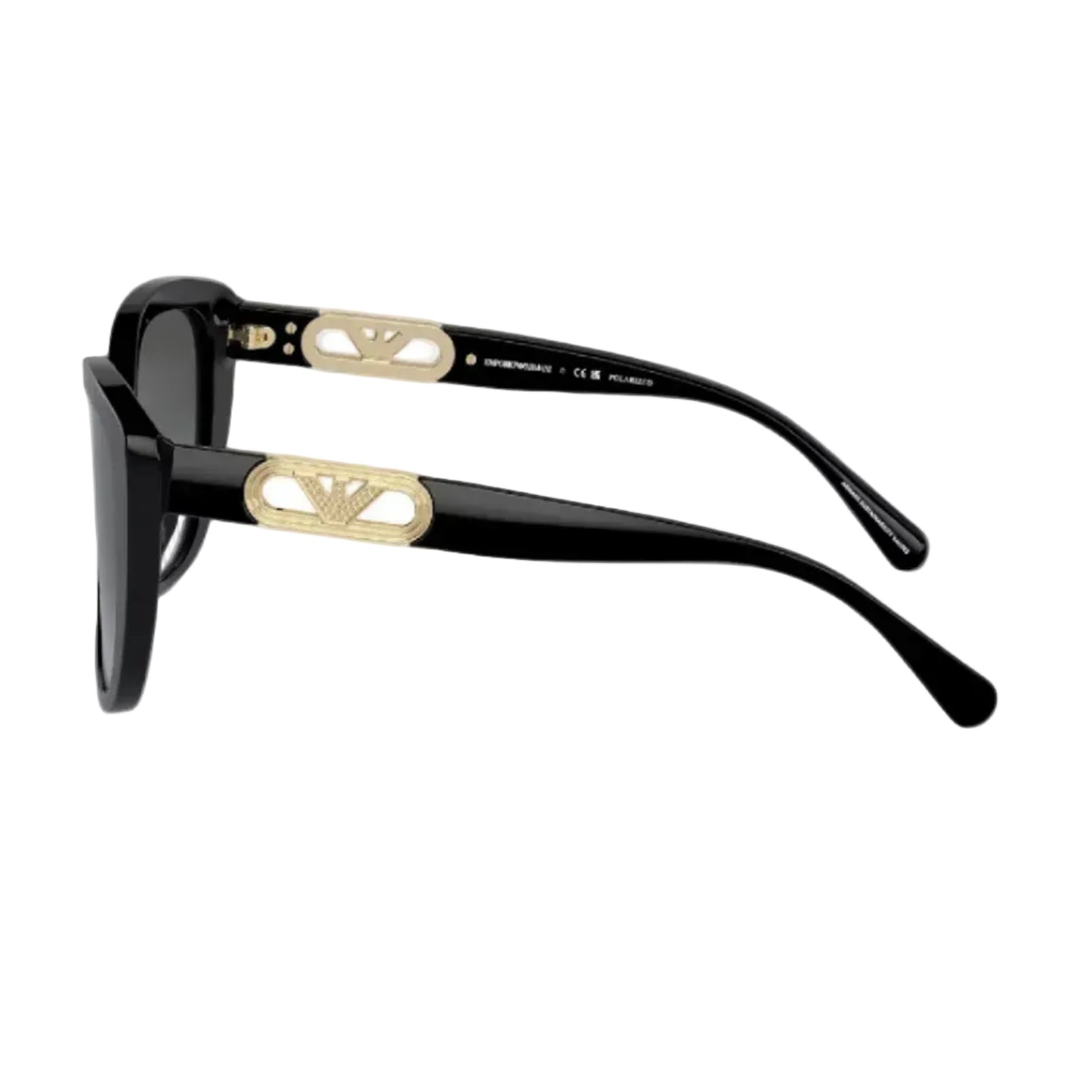 Emporio Armani Women's EA4214U Butterfly Gradient Sunglasses - Shiny Black/Polar Gray Gradient