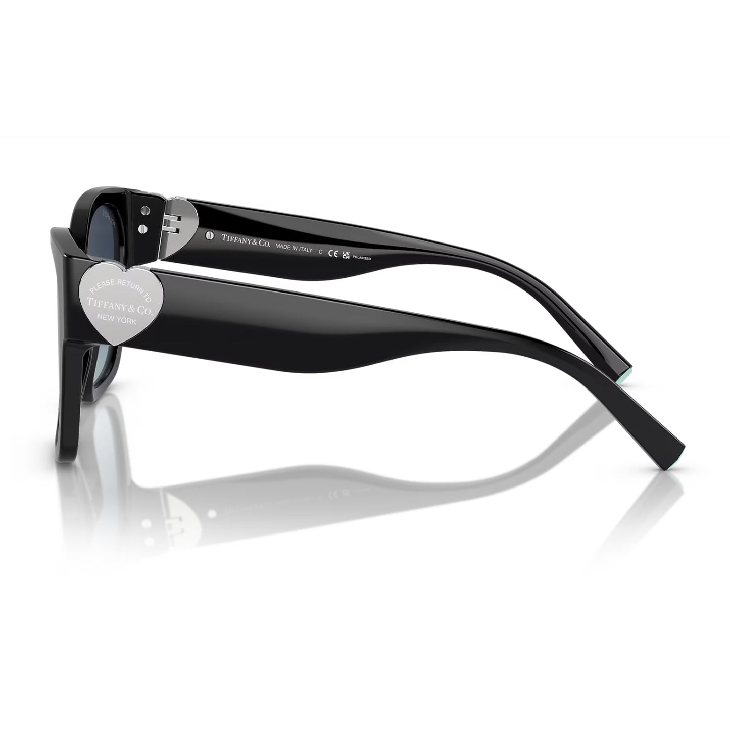 Gafas de sol cuadradas con degradado para mujer TF4216 de Tiffany & Co. - Polarizado en azul oscuro degradado negro/azul celeste