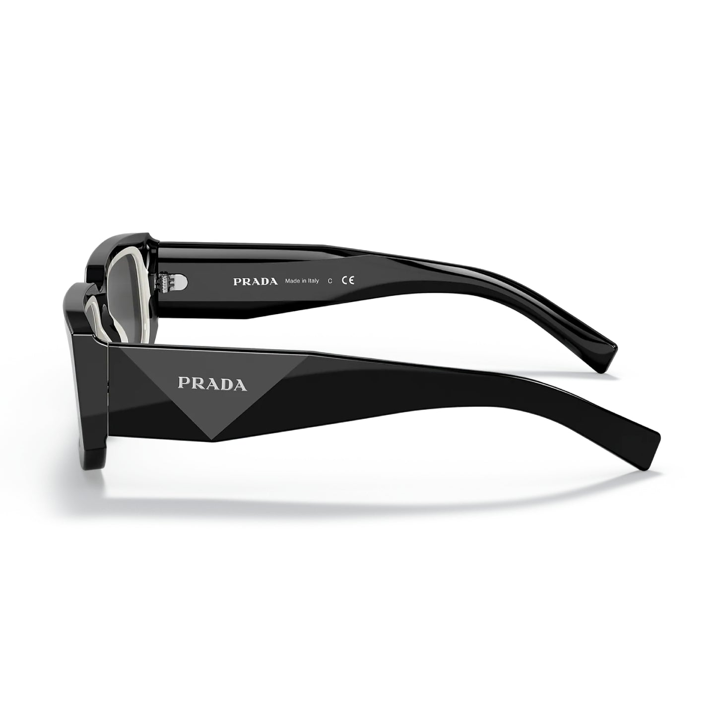 Prada Men's PR06YS Rectangle Solid Color Sunglasses