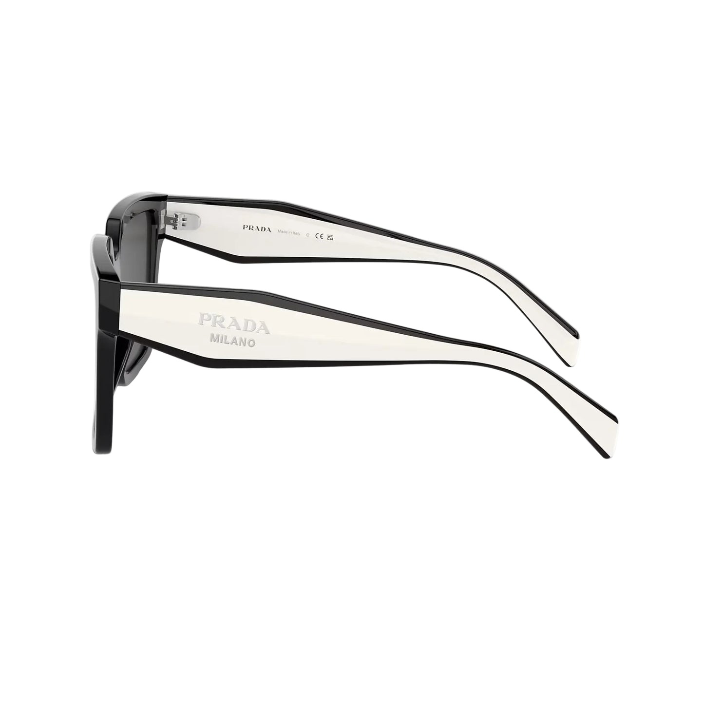 Gafas de sol cuadradas para mujer Prada, gris oscuro