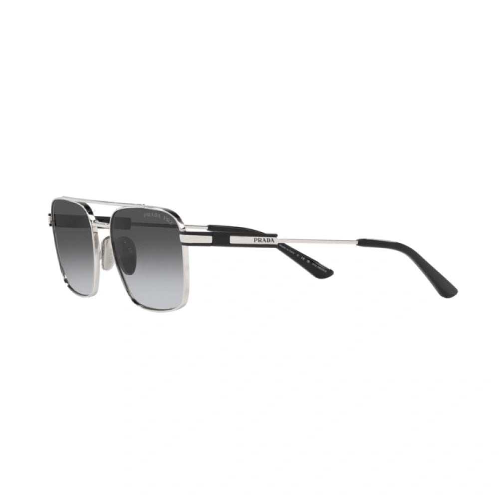 Gafas de sol estilo aviador Prada para hombre, en degradado gris