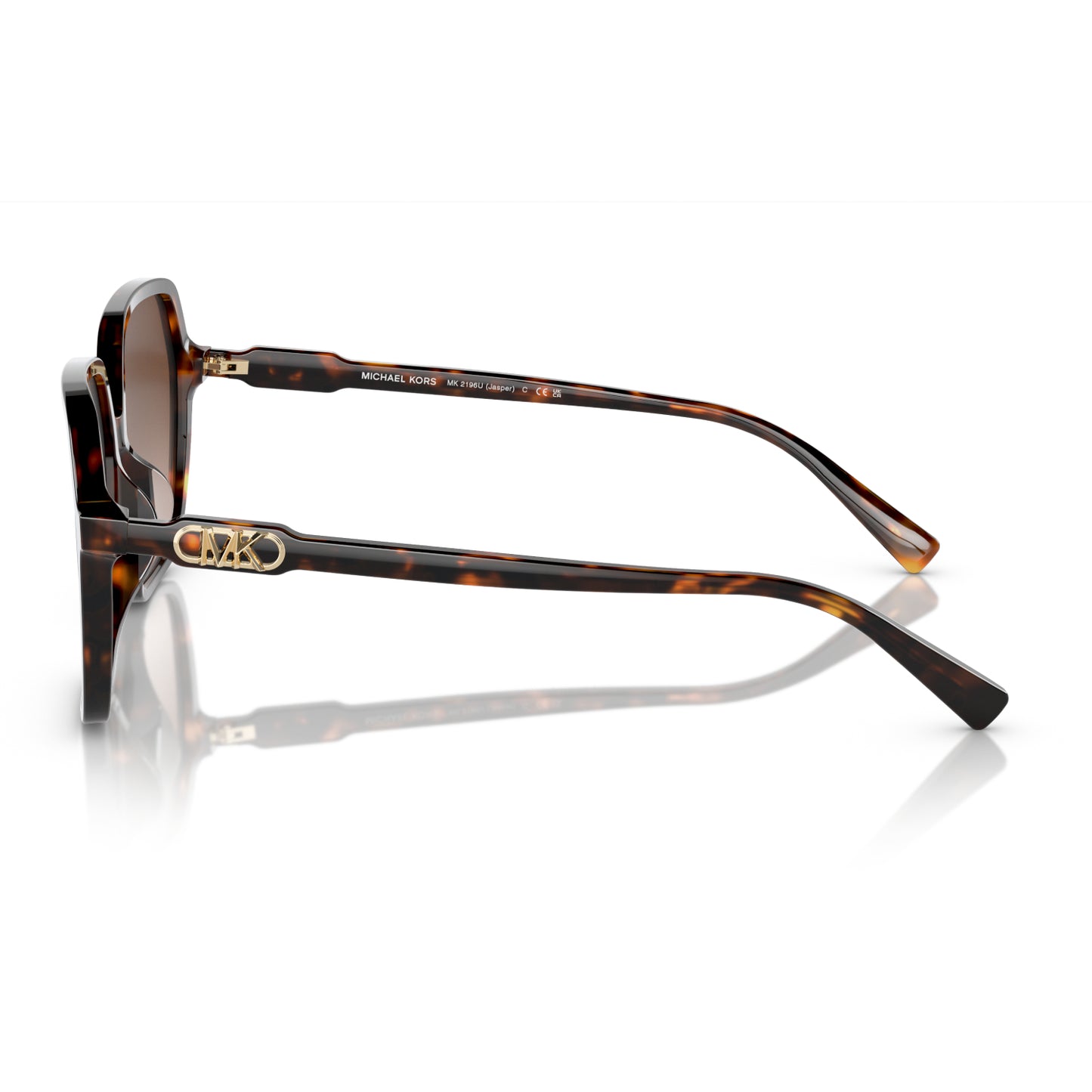 Michael Kors Jasper Women's MK2196U Square Gradient Sunglasses - Dark Tortoise/Brown Gradient