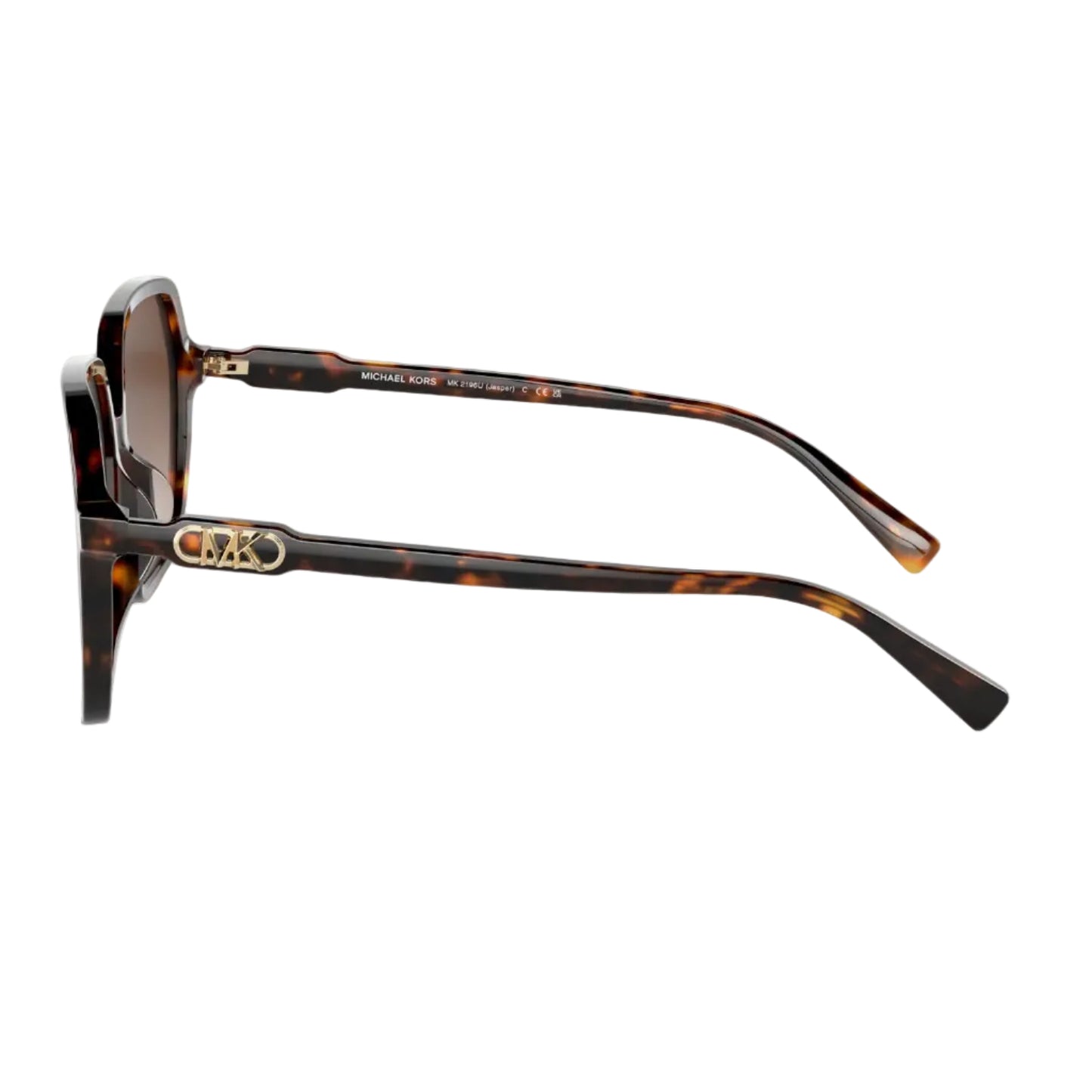 Michael Kors Jasper Women's MK2196U Square Gradient Sunglasses - Dark Tortoise/Brown Gradient