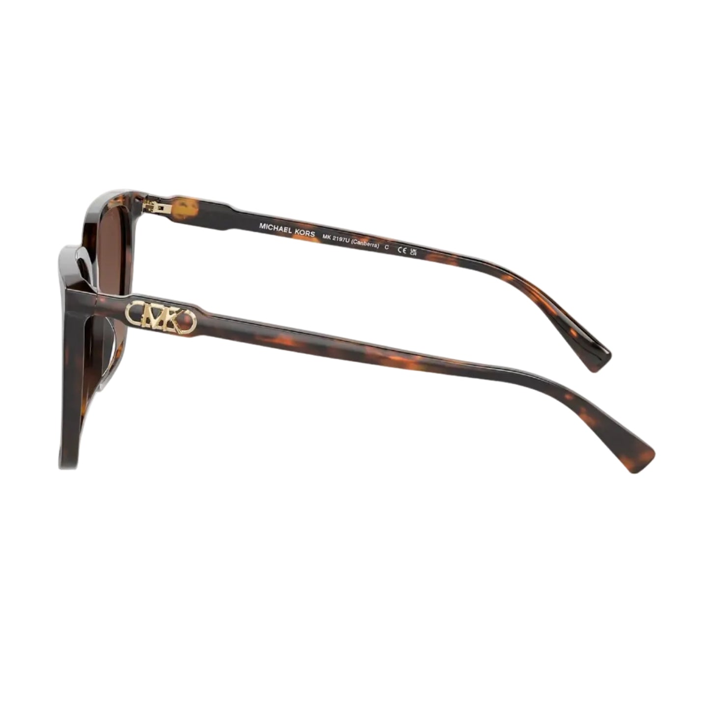 Michael Kors Canberra Women's MK2197U Square Gradient Sunglasses - Dark Tortoise/Brown Gradient Polar