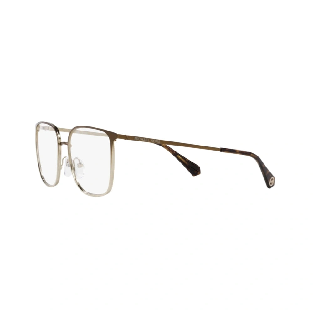 Gafas de sol cuadradas Michael Kors para mujer, con degradado dorado claro y visón