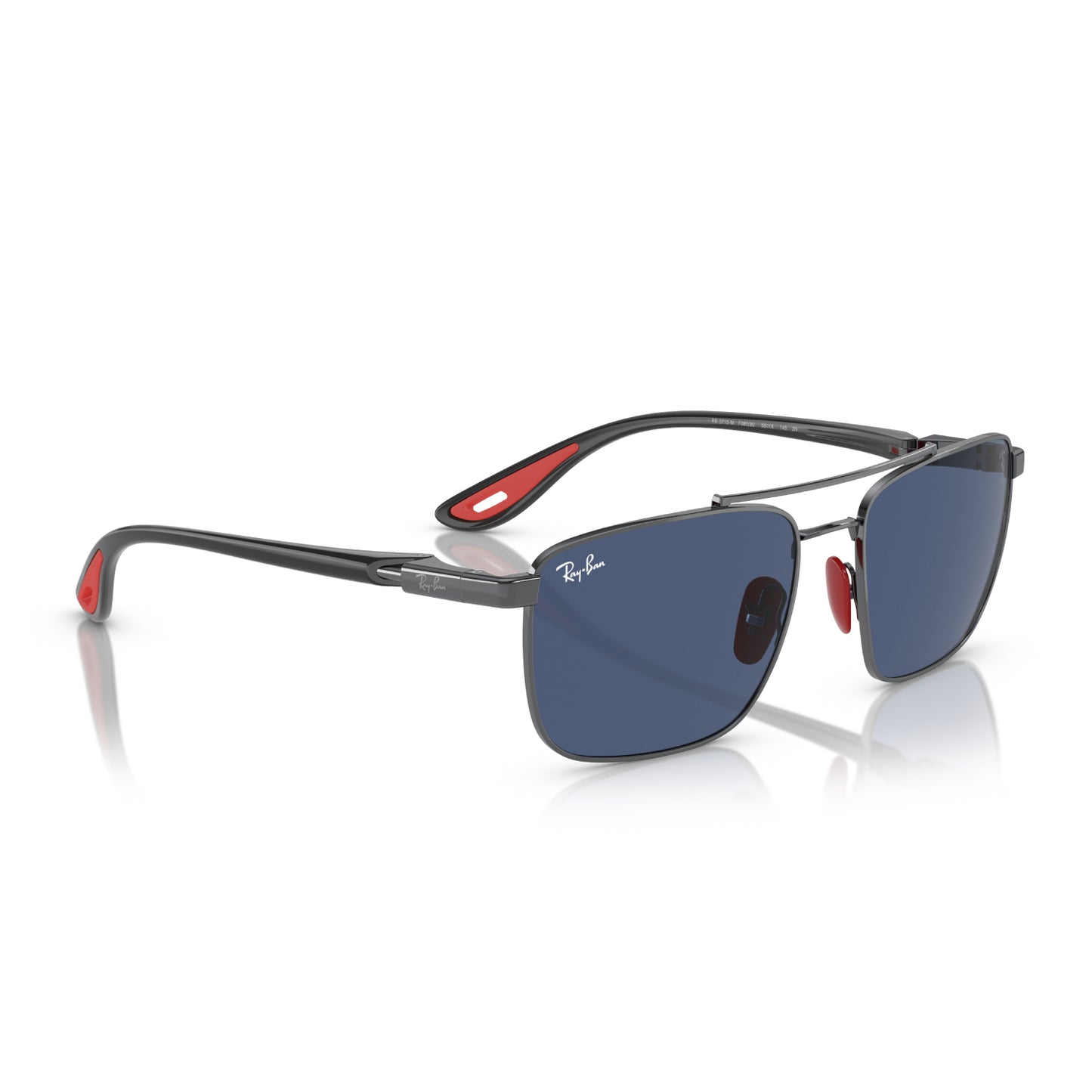 Gafas de sol clásicas cuadradas unisex Ray-Ban Scuderia Ferrari RB3715M
