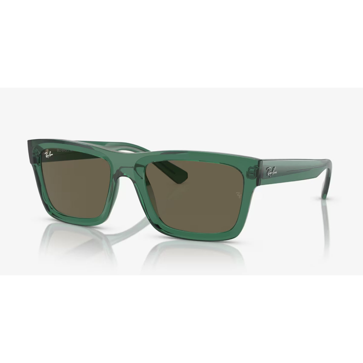 Ray-Ban Warren Bio-Based Unisex RB4396 Rectangle Solid Color Sunglasses