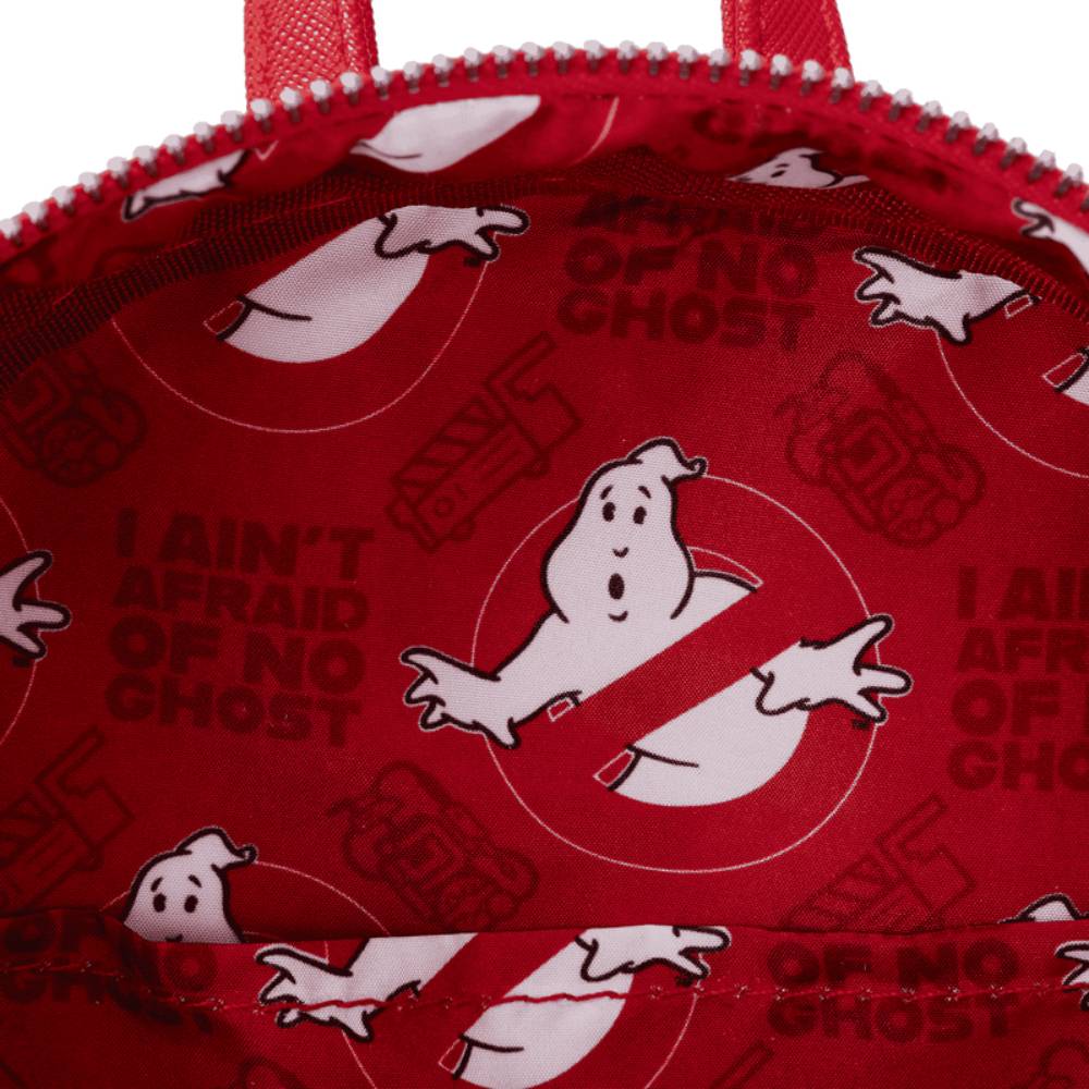 Mochila mini con logo de los Cazafantasmas que brilla en la oscuridad de Loungefly