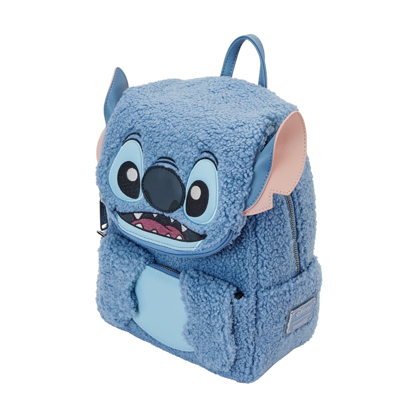 Loungefly Disney Stitch Plush Sherpa Cosplay Mini Backpack