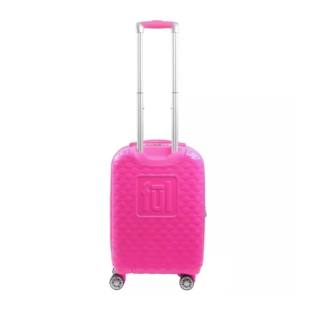 Ful Matel Barbie 22.5" 3D Quilted Carry-On Luggage - Pink