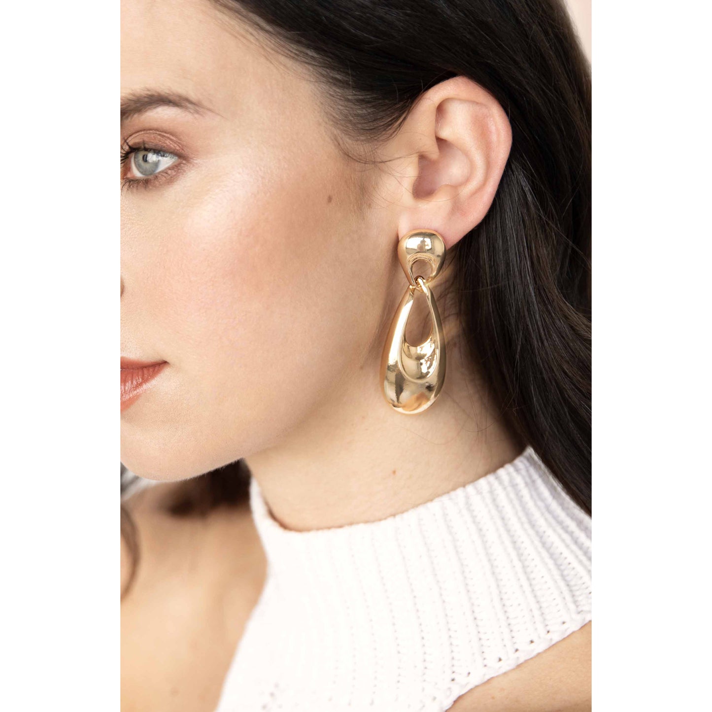 Ettika Infinity Women's 18k Gold Plated Earrings