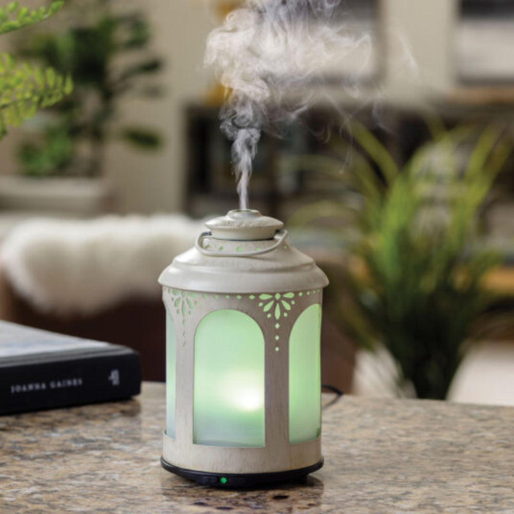 Airome Chelsea Ultrasonic Essential Oil Diffuser Lantern - White
