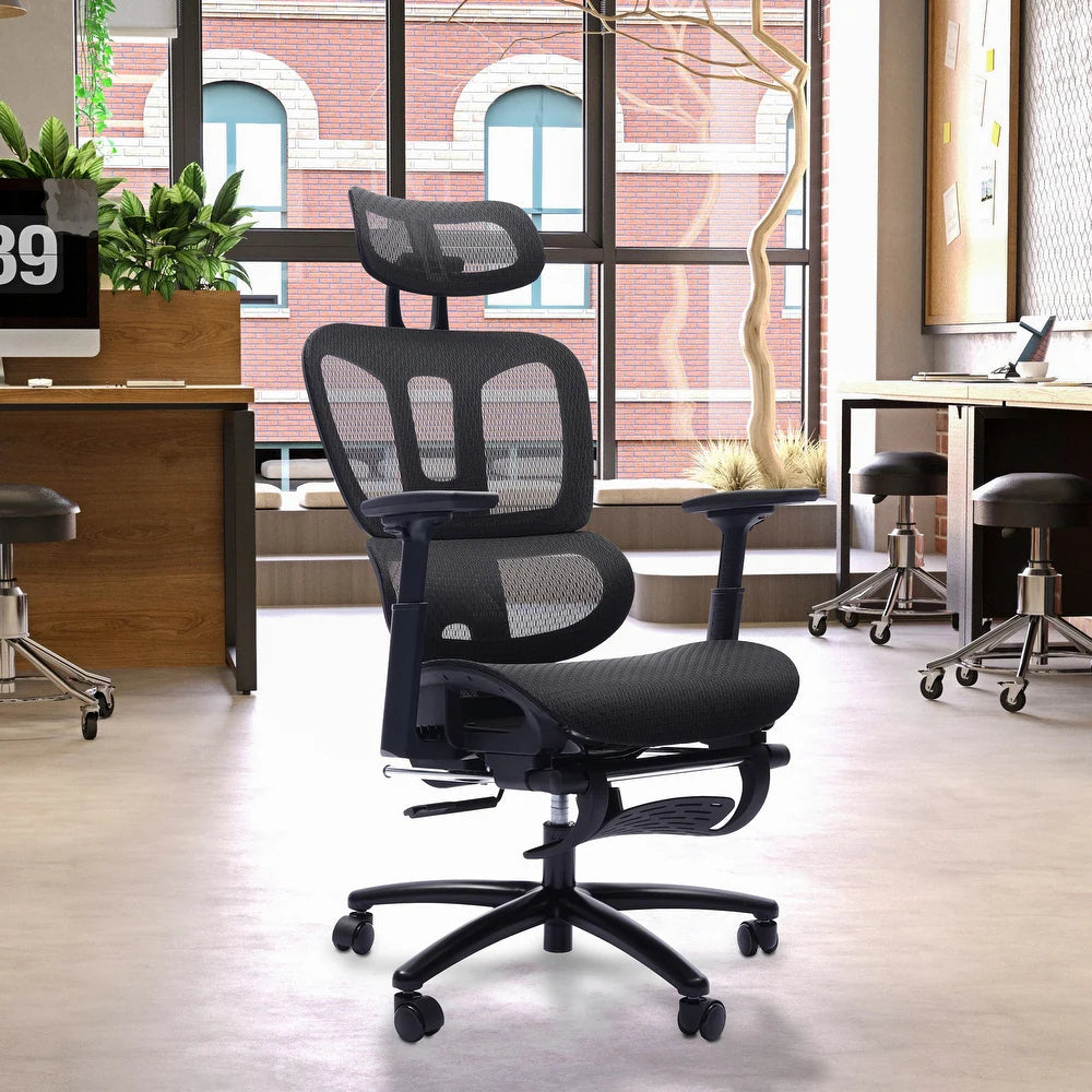 Sealy Huxley 48" Adjustable Ergonomic Office Chair by Primo - Black