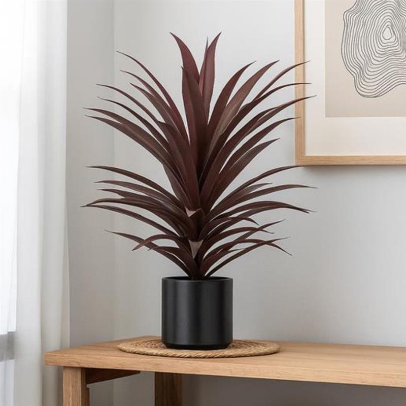 Allstate Floral 28" Yucca Artificial Plant with Plastic Pot - Red