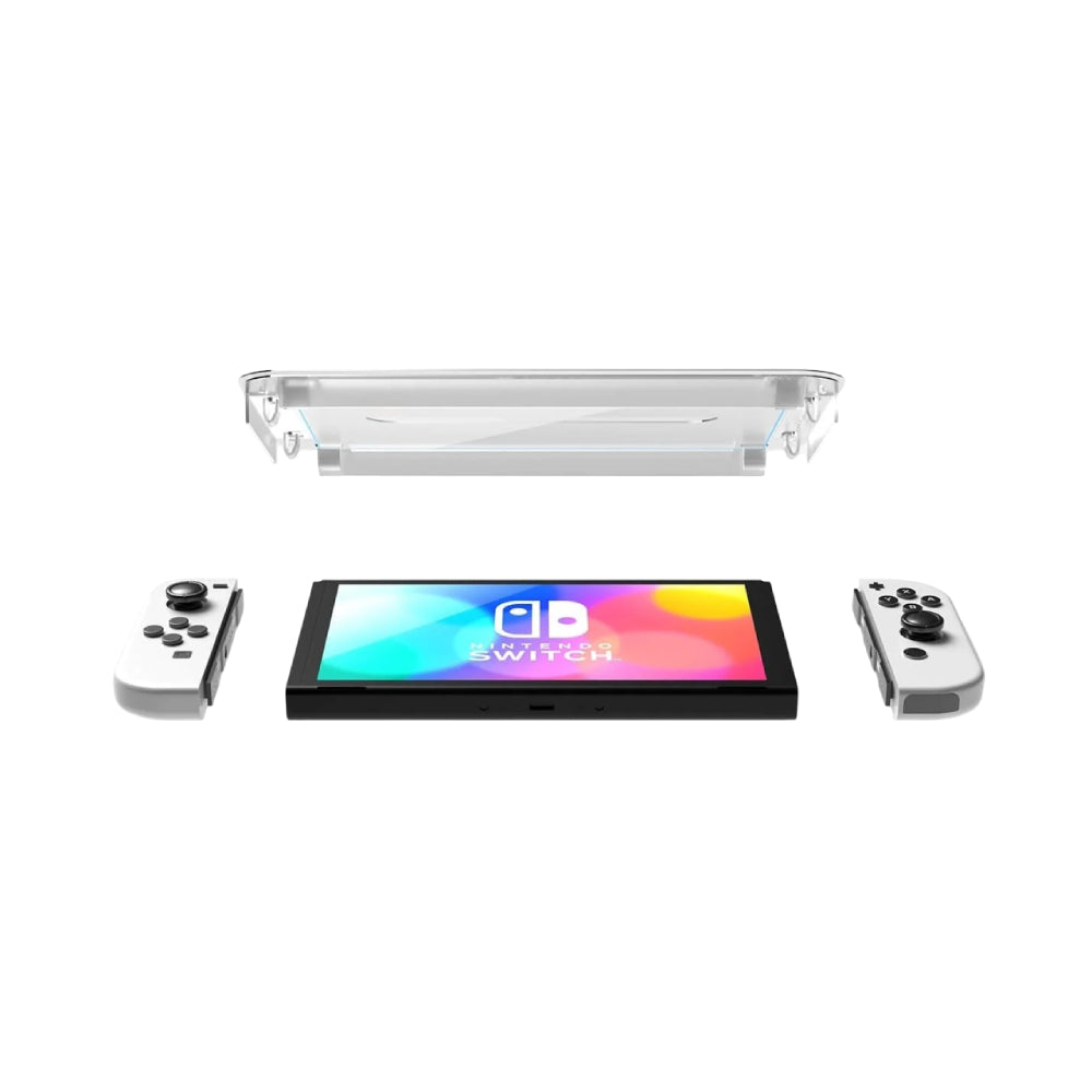 Spigen GLAS.tR EZ Fit Screen Protector for Nintendo Switch OLED (Pack of 2) - Clear