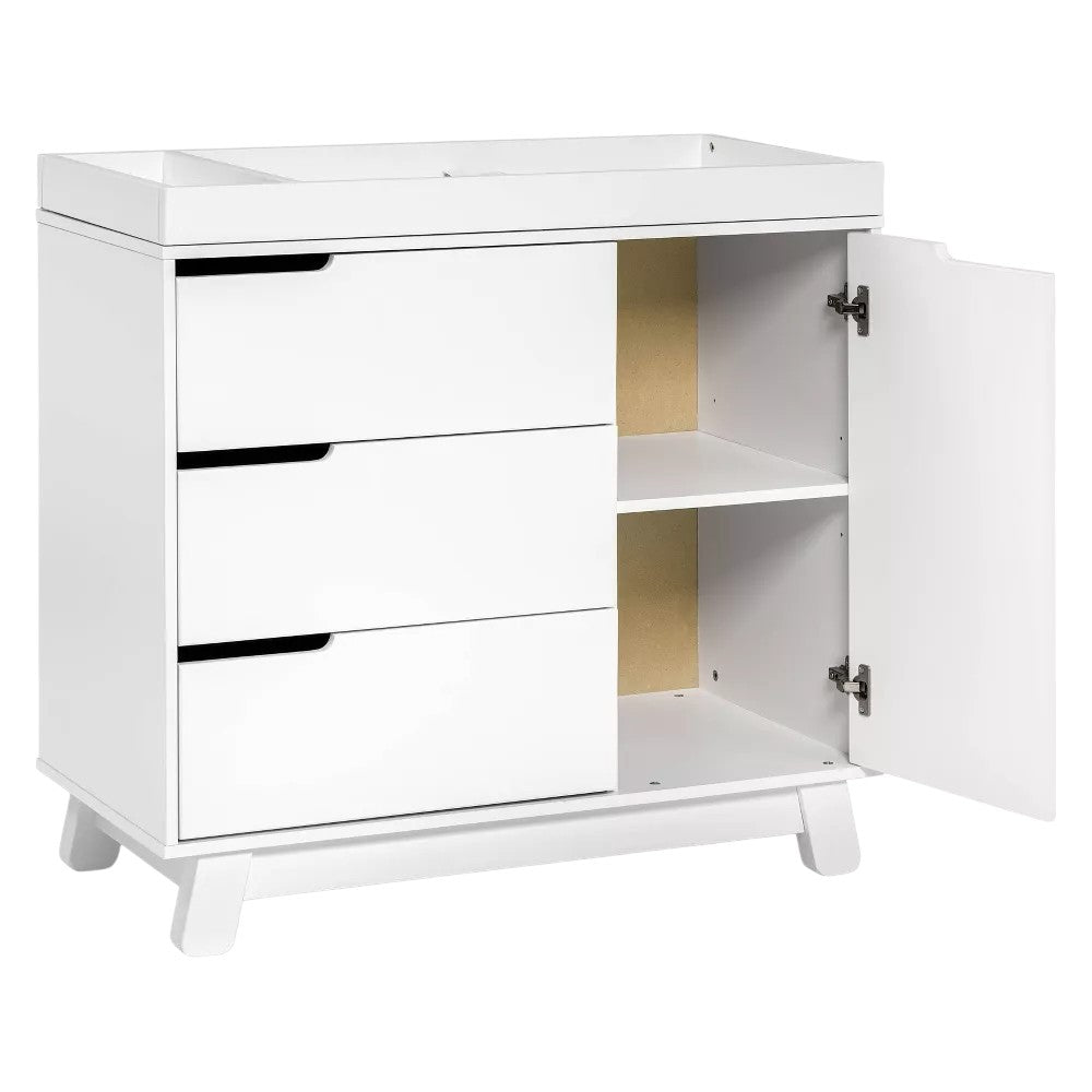 Babyletto Hudson 3-Drawer Changer Dresser with Removable Changing Tray - White