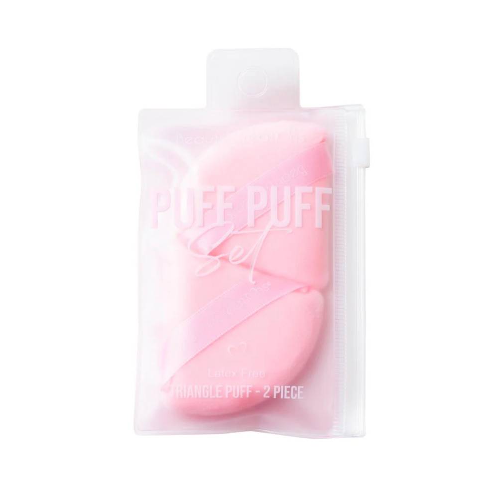 Beauty Creations Triangle Puff Set (2 Piece) - Pink