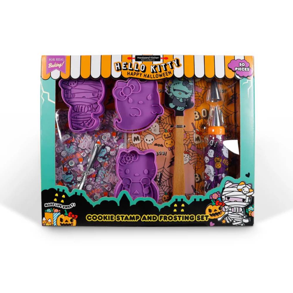 Sanrio Hello Kitty Halloween Cookie Stamp and Frosting Set (50- Pieces)