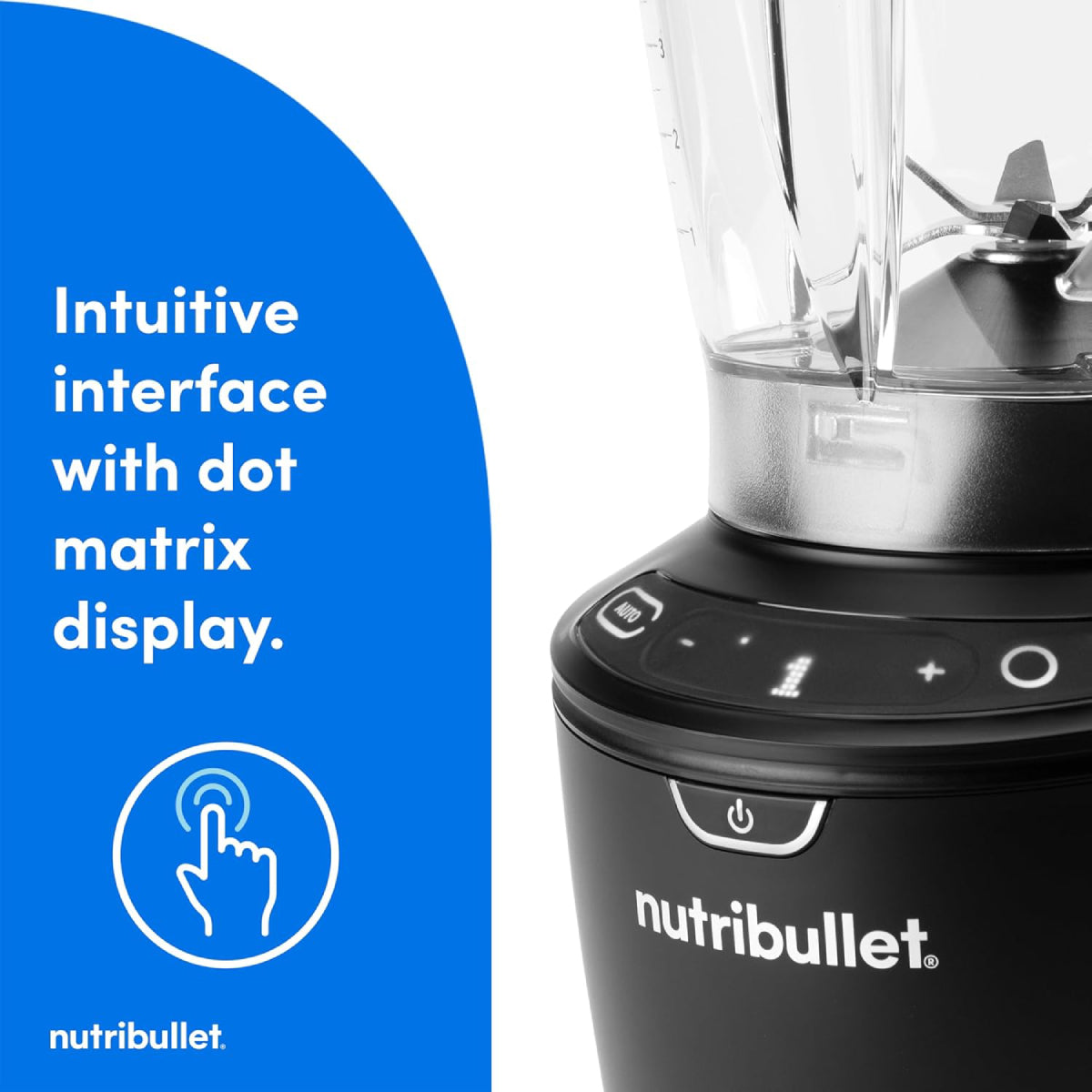 Nutribullet NBF50600AK Smart Sense Full Size Blender - Matte Black