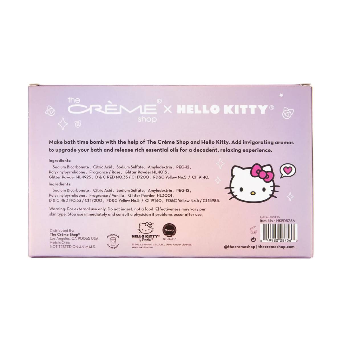 The Creme Shop Hello Kitty 3D Aromatherapy Bath Bombs (2 Pieces)