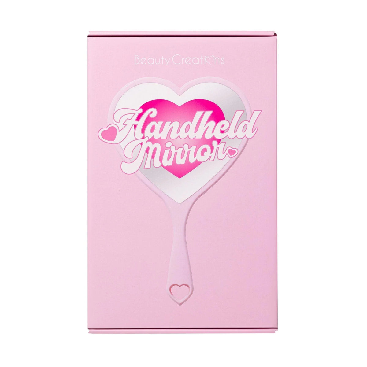 Beauty Creations Handheld Heart Mirror - Pink
