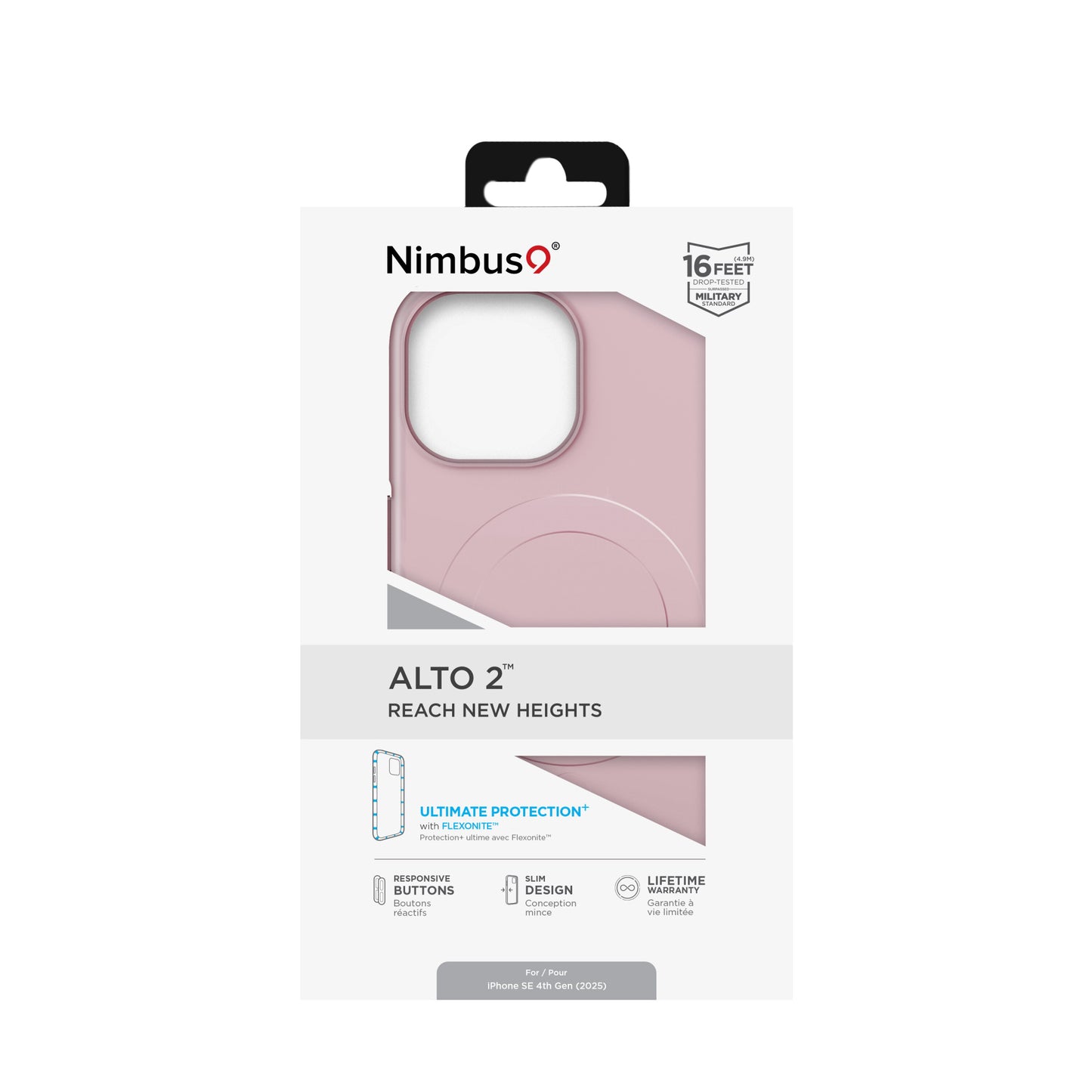 Nimbus9 Alto 2 Case for Apple iPhone 16e - Pink