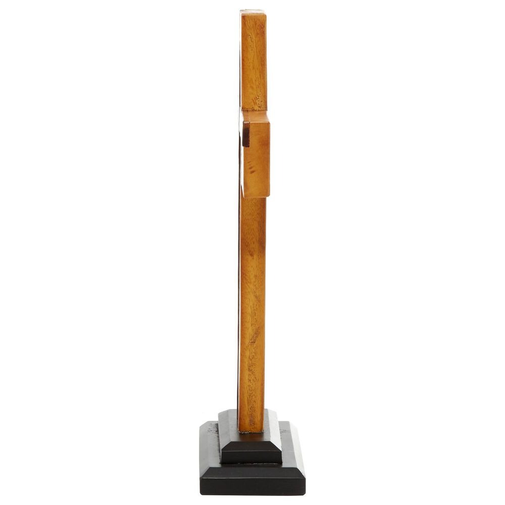 Teak Wall Cross Decor