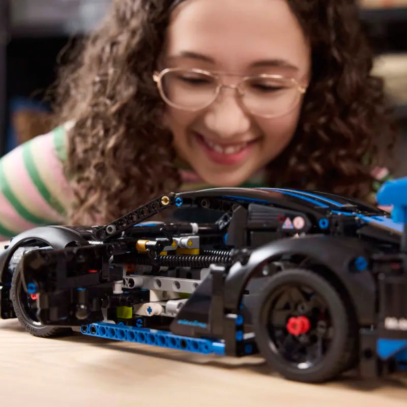 LEGO Technic Porsche GT4 e-Performance Race Car Building Toy (834-Pieces) - Black/Blue