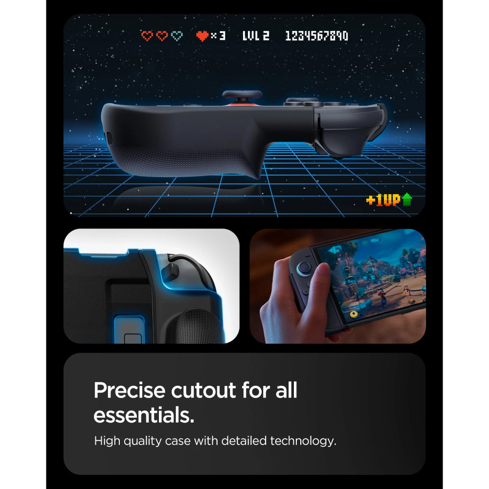 Spigen Dual Grip Case for Nintendo Switch 2 - Black