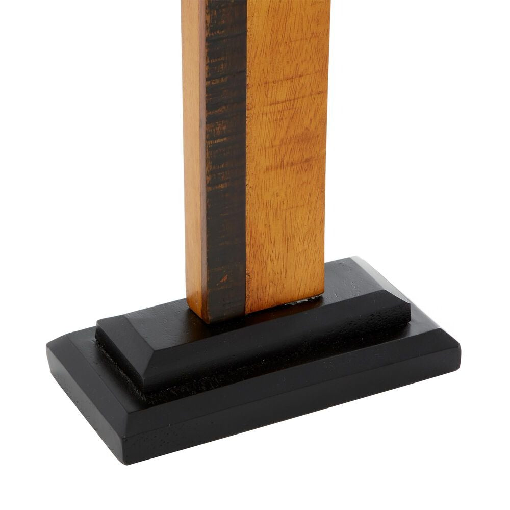 Teak Wall Cross Decor