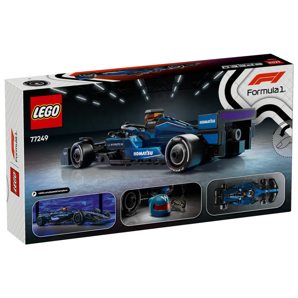 LEGO Speed Champions Williams Racing FW46 F1 Race Car Building Toy Set (263-Pieces)