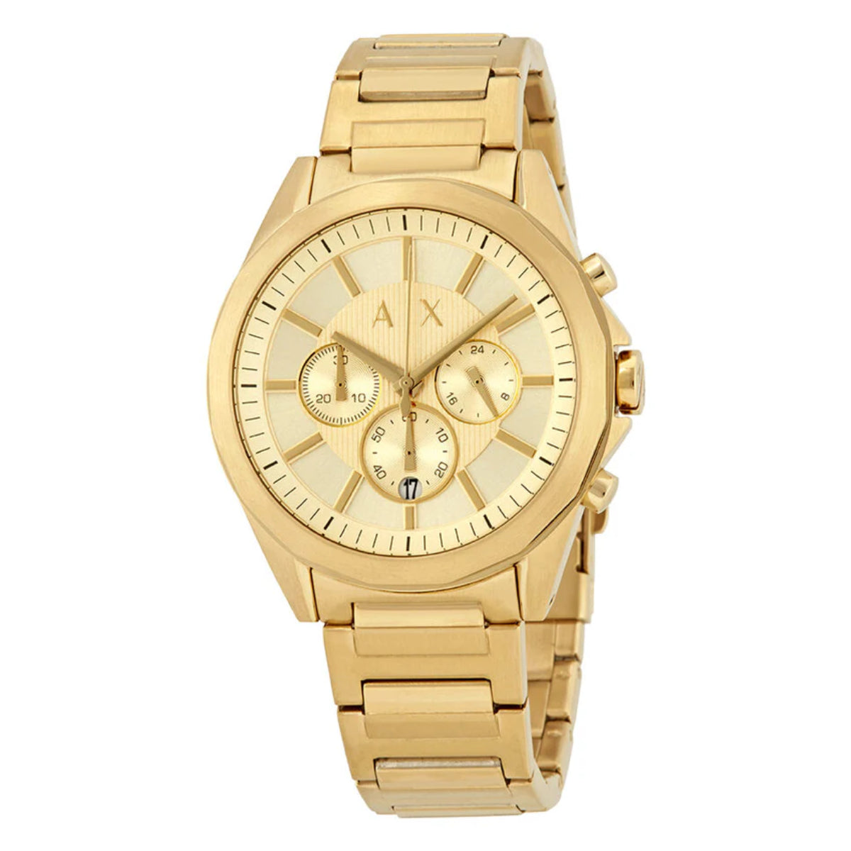 Armani Exchange Drexler Men's 44mm Bracelet Watch - Gold-Tone