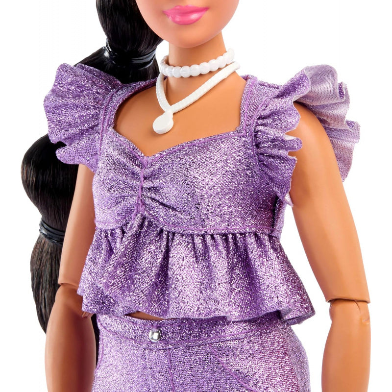 Barbie Deluxe Style Doll with Metallic Outfit - Amethyst