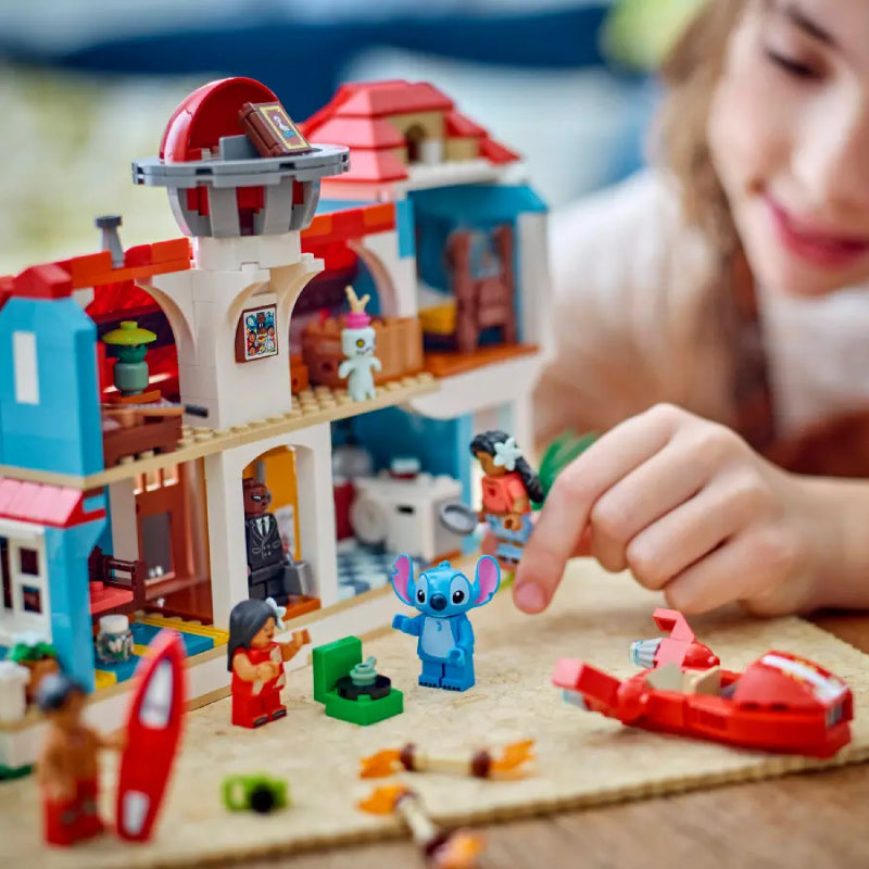 LEGO Disney Lilo and Stitch Beach House Building Toy Set (834-Piece)