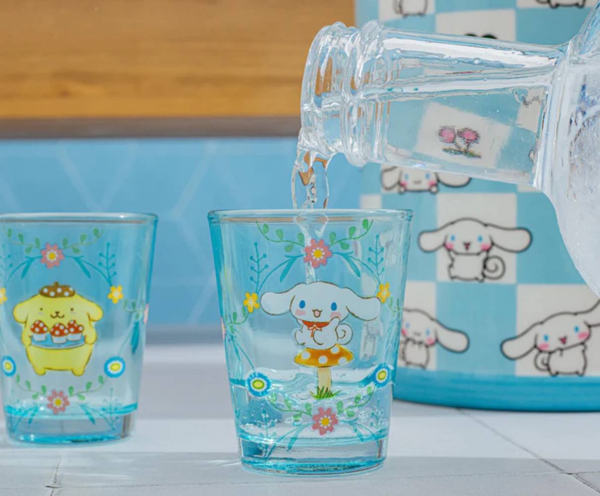 Sanrio Hello Kitty Mushroom Crew Mini Shot Glasses (Set of 4) - Multicolor