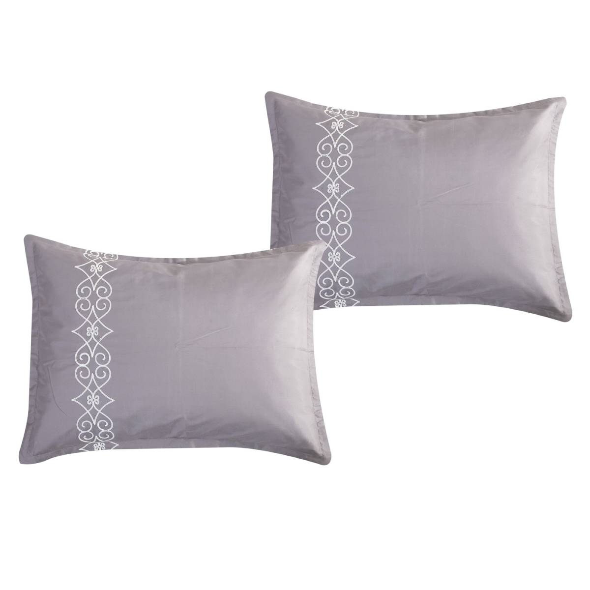 ESCA Levora King Size Comforter Set (7- Piece) - Gray