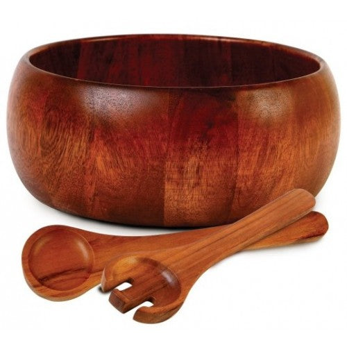 Gibson Home La Roda 3 Piece Wood Salad Set - Curacao