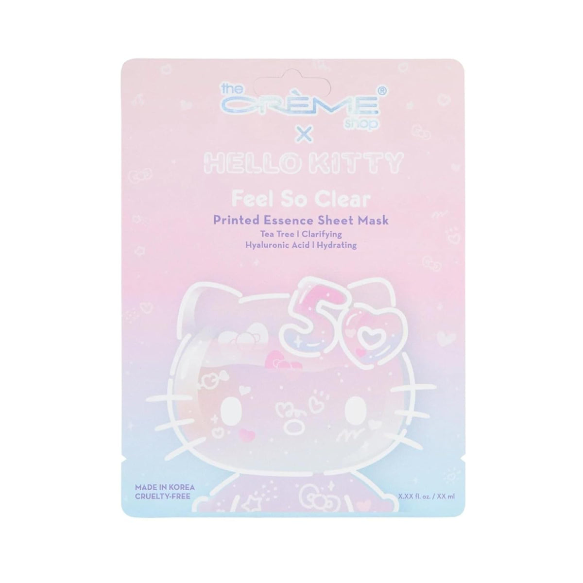 The Crème Shop x Hello Kitty 50th Year Anniversary Feel So Clear Sheet Mask