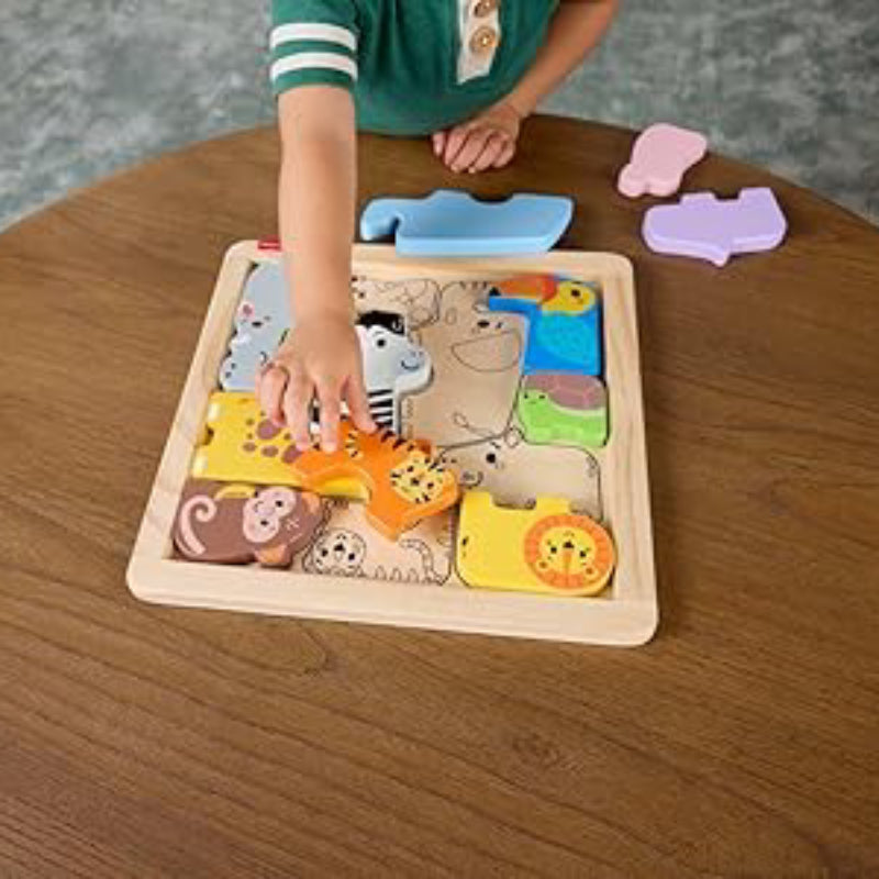 Fisher-Price Wooden Animal Puzzle Playset