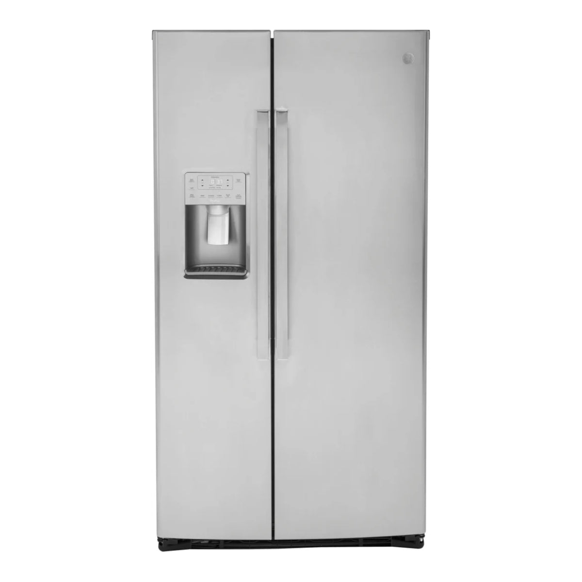 Refrigerador GE PSE25KYHFS de 25,3 pies cúbicos de lado a lado - Acero inoxidable resistente a las huellas dactilares