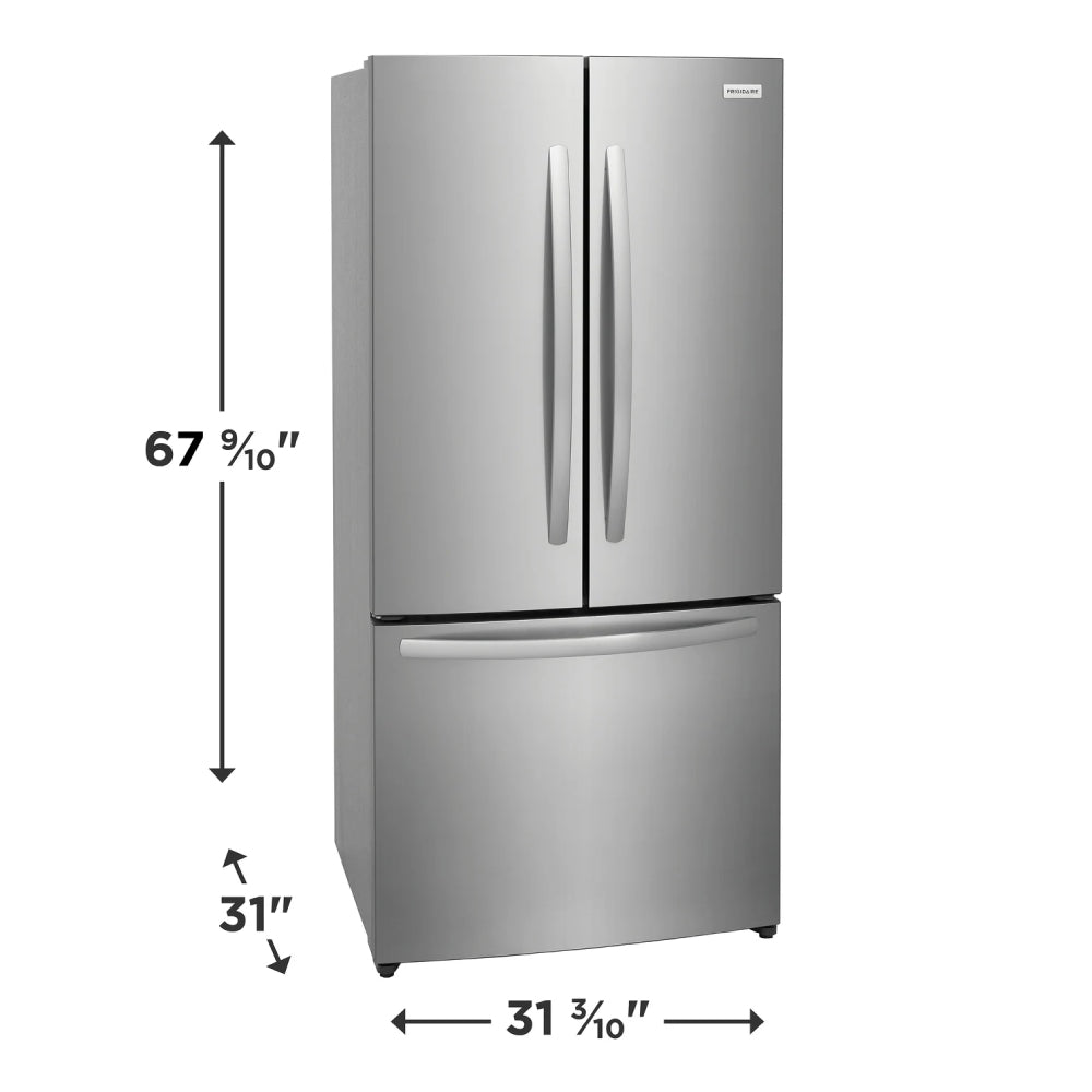 Frigidaire FRFG1723AV 18 cu. ft. Counter-Depth French Door Refrigerator - Silver