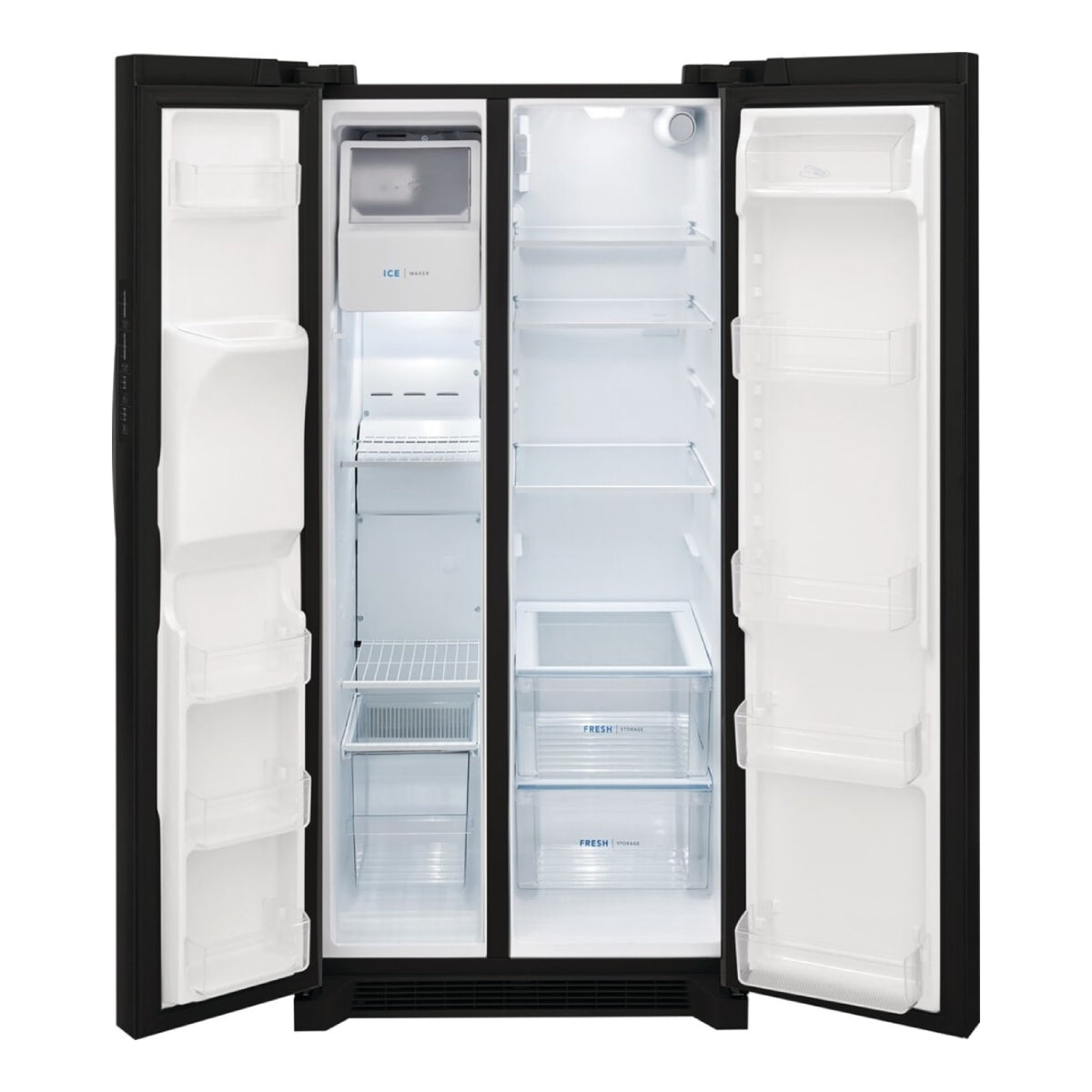 Frigidaire FRSS2323AB 22 cu. ft. Side-by-Side Refrigerator with EvenTemp Cooling System - Black