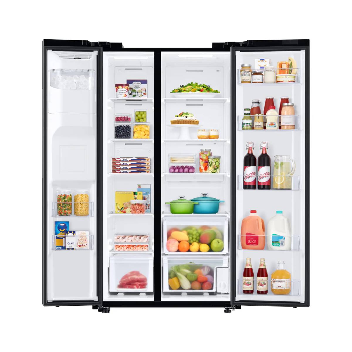 Samsung 27.4 cu. ft. Side by Side Refrigerator with Ice and Water Dispenser