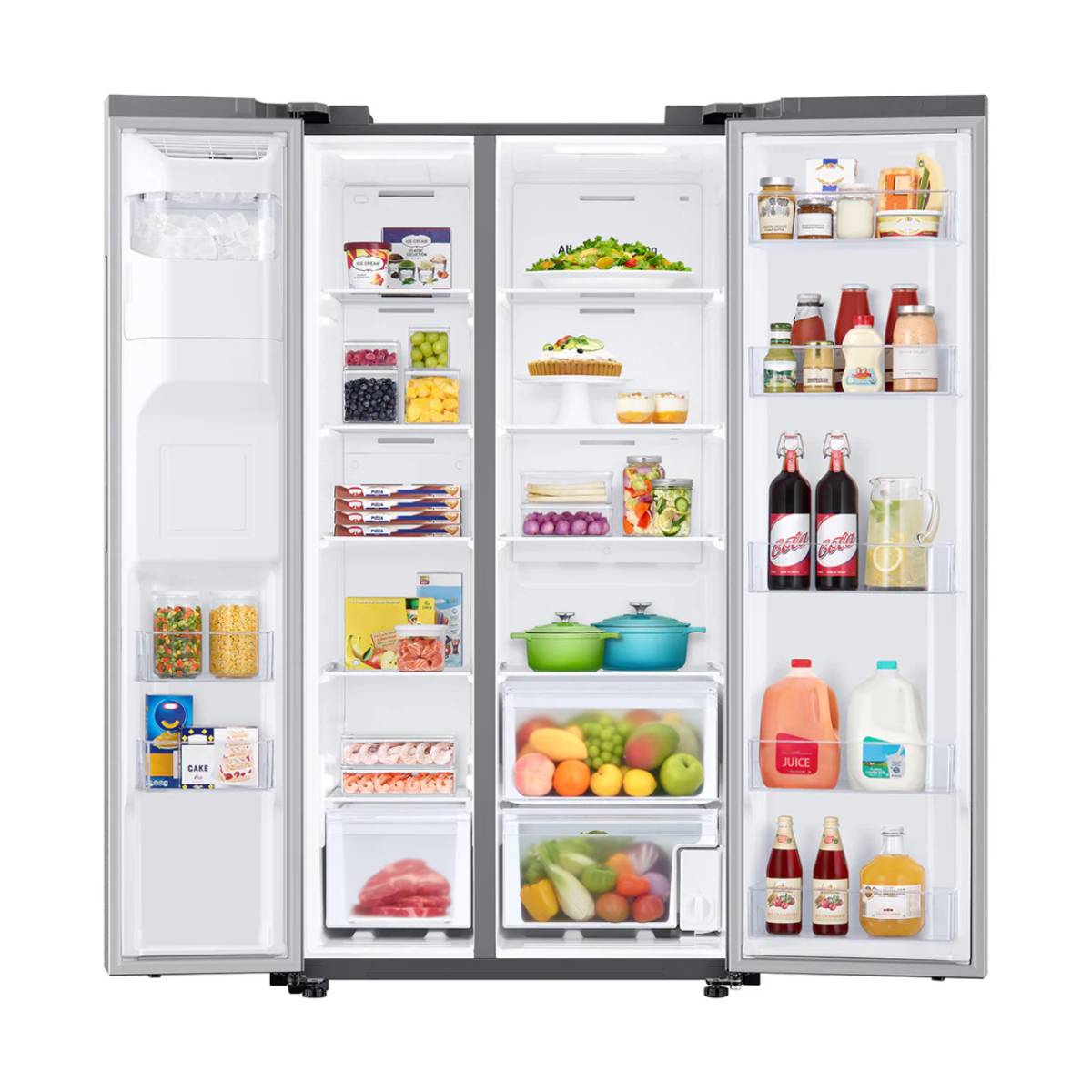 Samsung 27.4 cu. ft. Side by Side Refrigerator with Ice and Water Dispenser