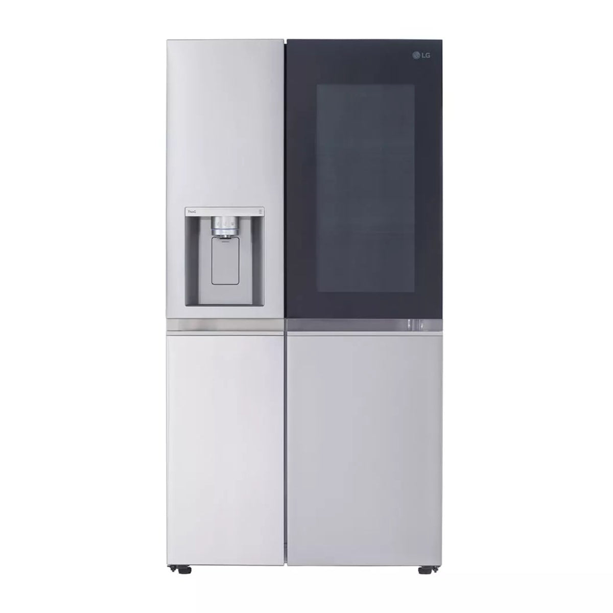 Bundle: LG 27.1 cu. ft. Side by Side Smart Refrigerator with Craft Ice + 5.8 cu. ft. Smart Gas Range with SmartDiagnosis - Silver