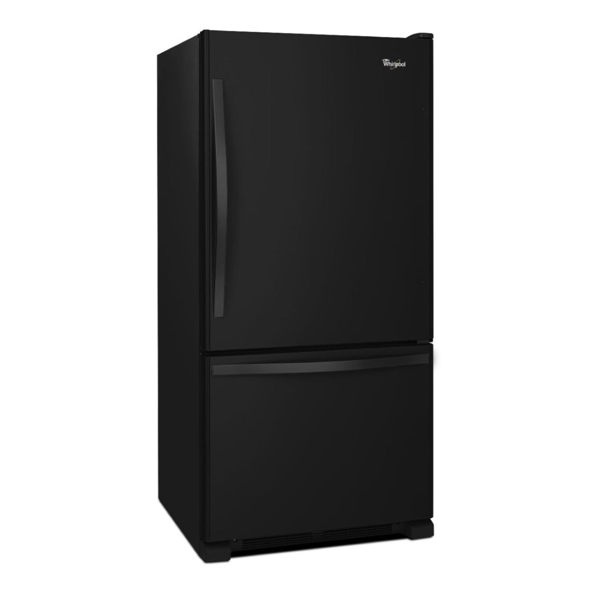 Whirlpool WRB329DMBB 18.7 cu. ft. Bottom-Freezer Refrigerator with SpillGuard Glass Shelves - Black