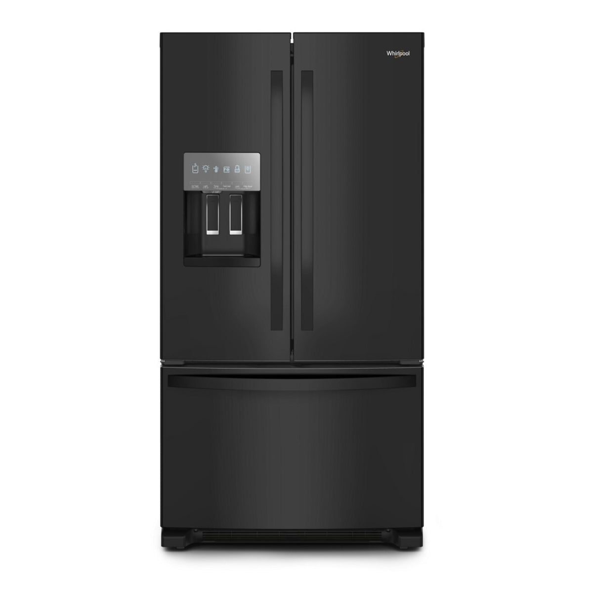 Whirlpool 25 cu. ft. Wide French Door Bottom Mount Refrigerator with External Ice/Water Dispenser